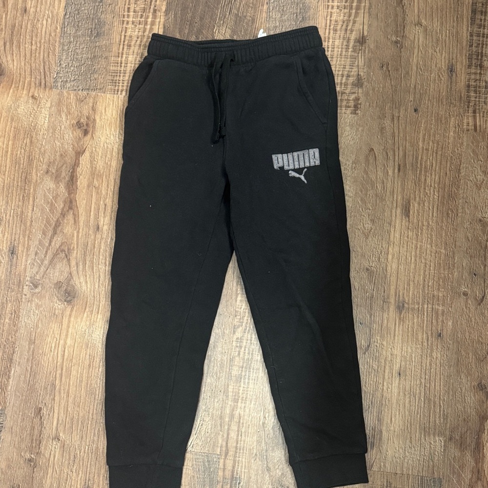 PUMA Black Sweatpants with Logo